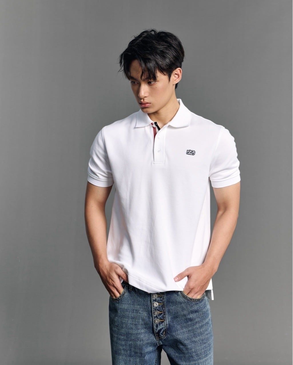  LUX CLASSIC POLO SHIRT - WHITE 