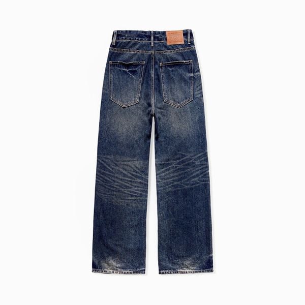 Straight Denim Baggy Jeans - Dusk Blue 