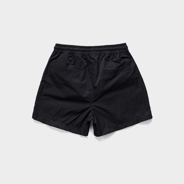  ATHLEISURE NYLON SHORTS - BLACK 