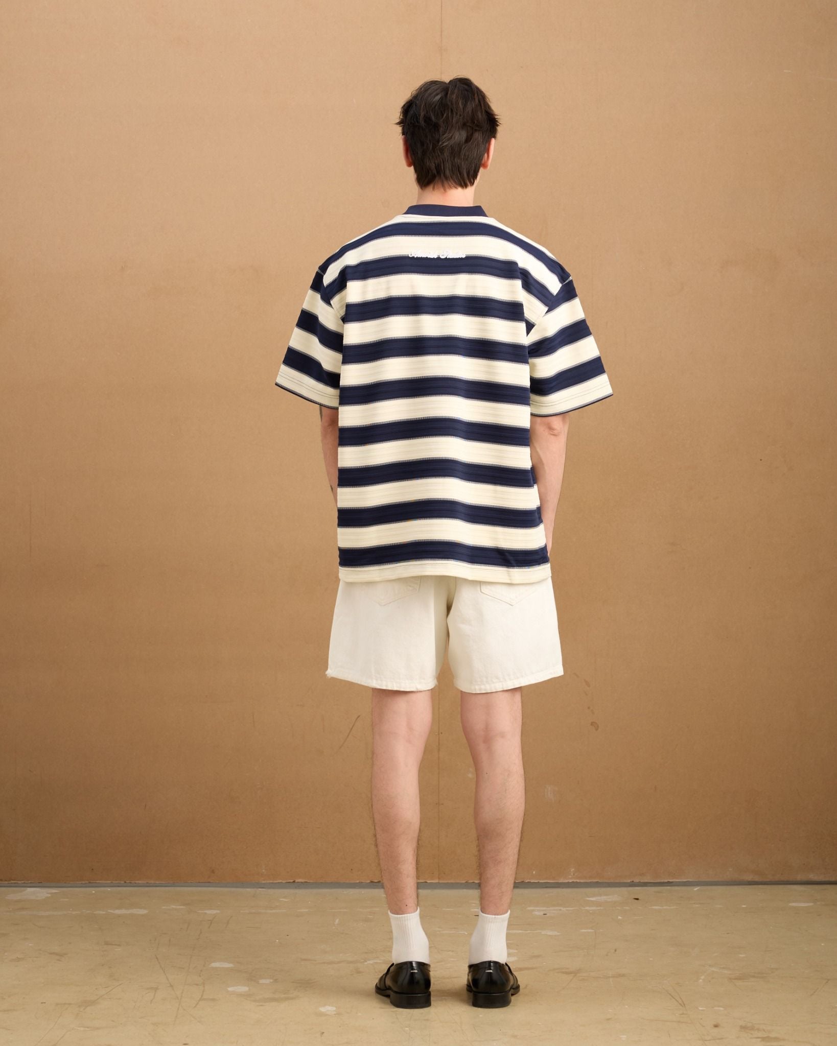  BASIC STRIPED TSHIRT - NAVY 