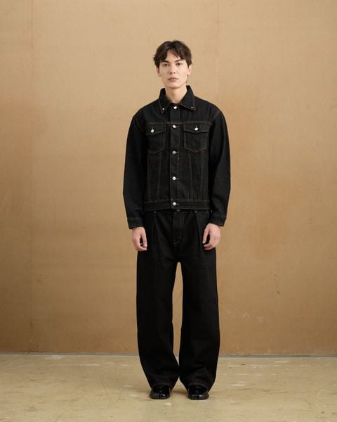  Trucker Denim Jacket - Raw Black 