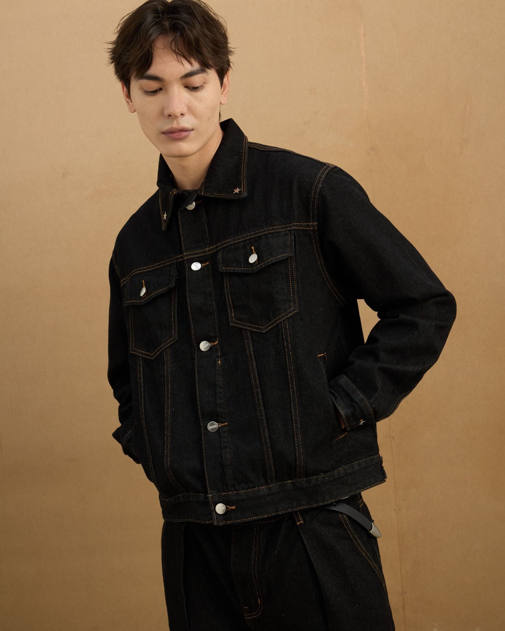  Trucker Denim Jacket - Raw Black 