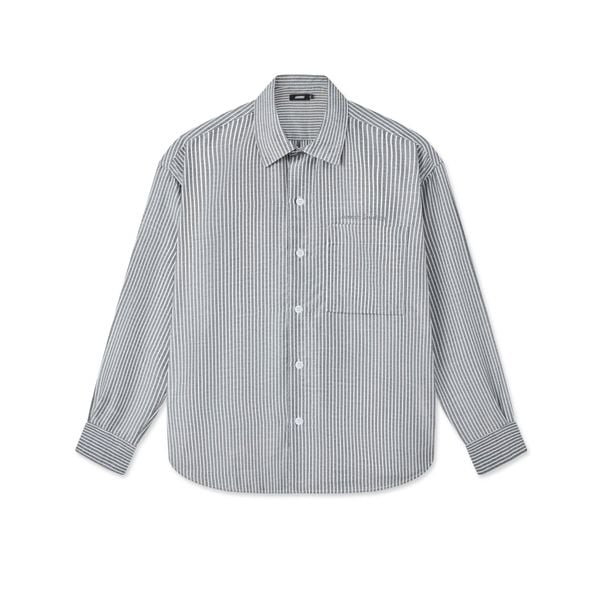  NOLAN STRIPED SHIRT - GREY 