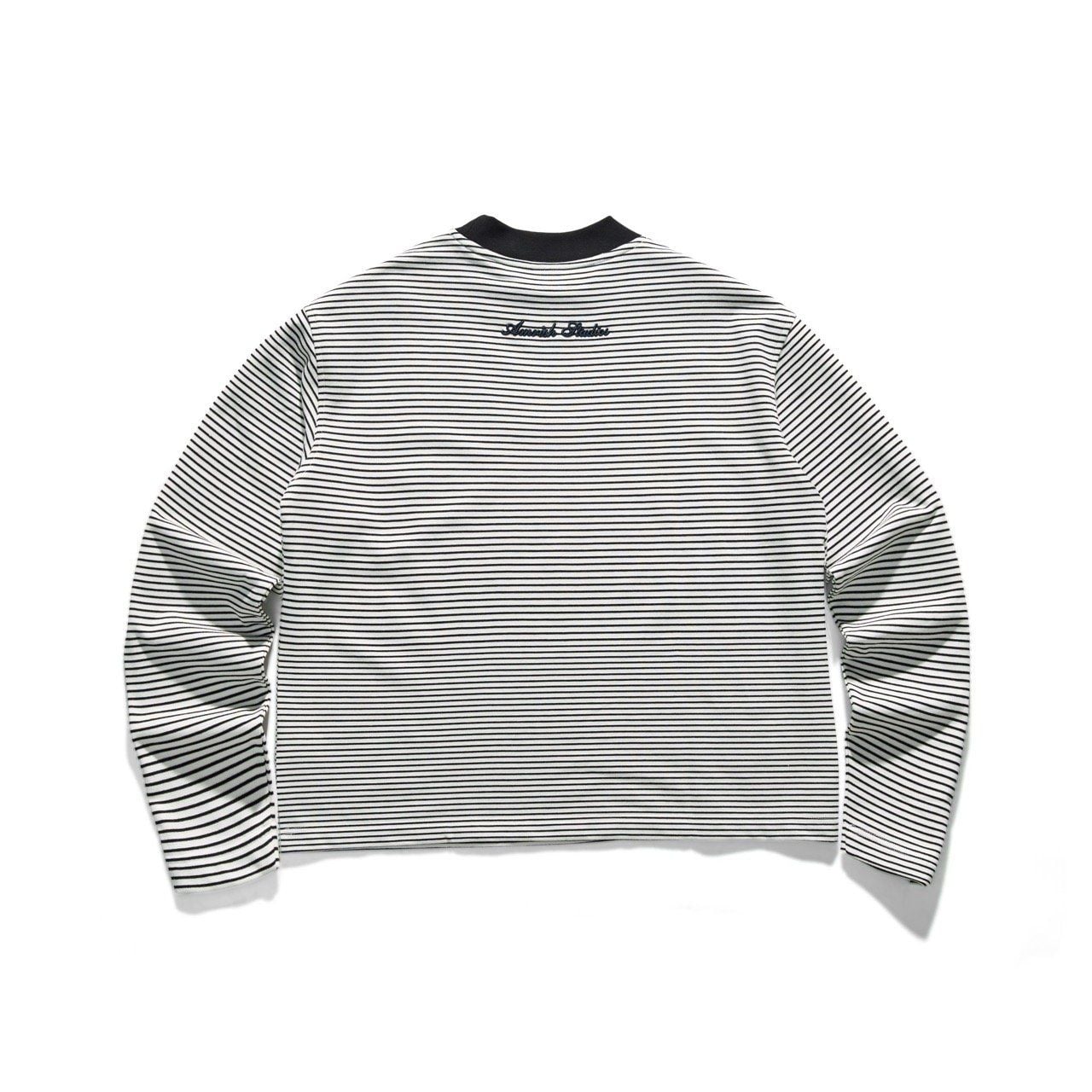  BASIC STRIPED LONGSLEEVE TSHIRT - WHITE 