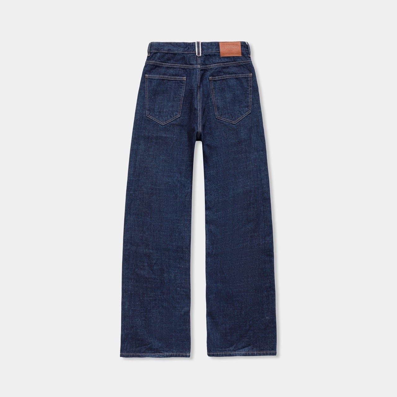  STRAIGHT SELVEDGE DENIM JEANS - RAW BLUE 