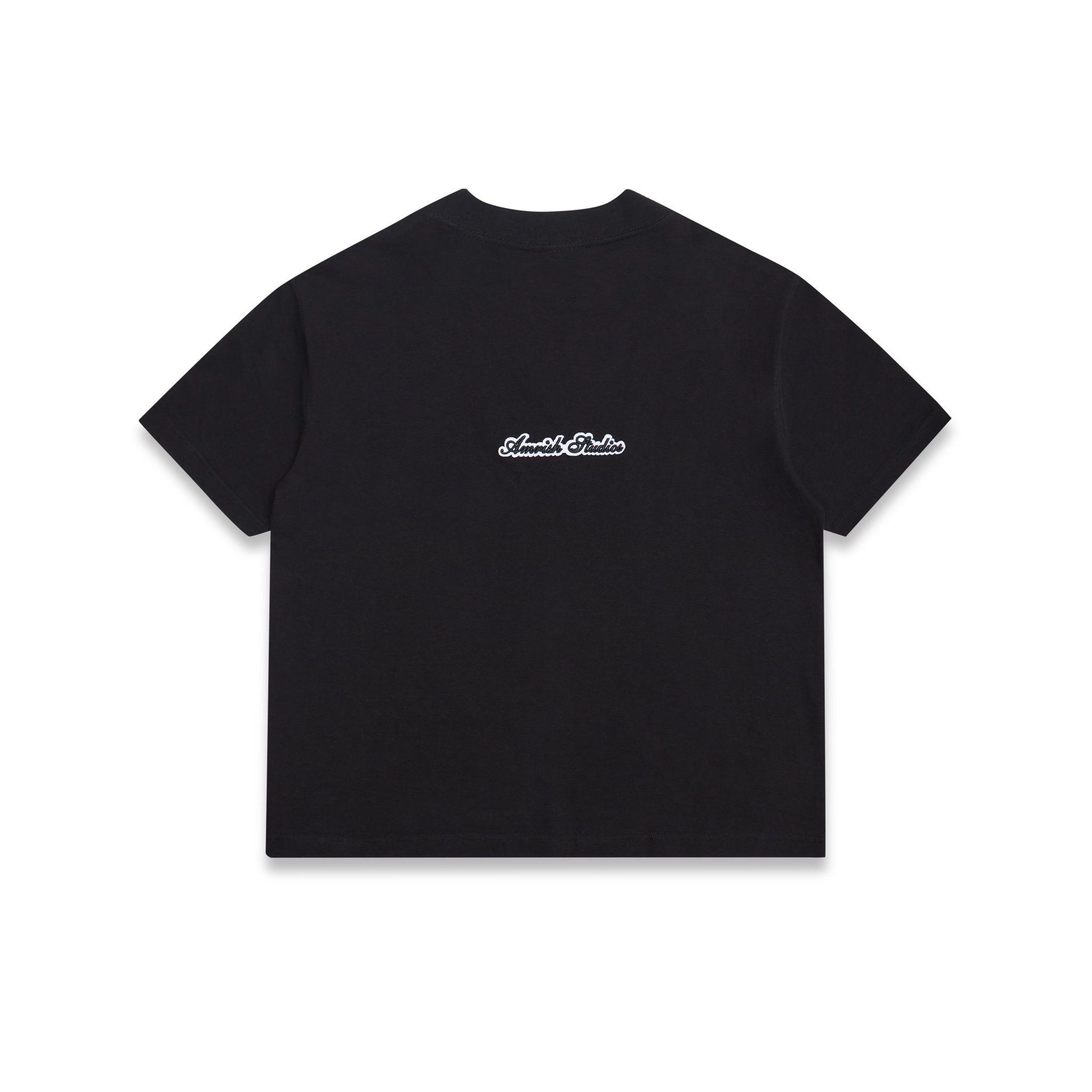  BASIC EMBROIDERY TSHIRT - BLACK 