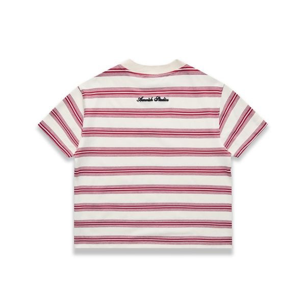 BASIC STRIPED TSHIRT - RED 