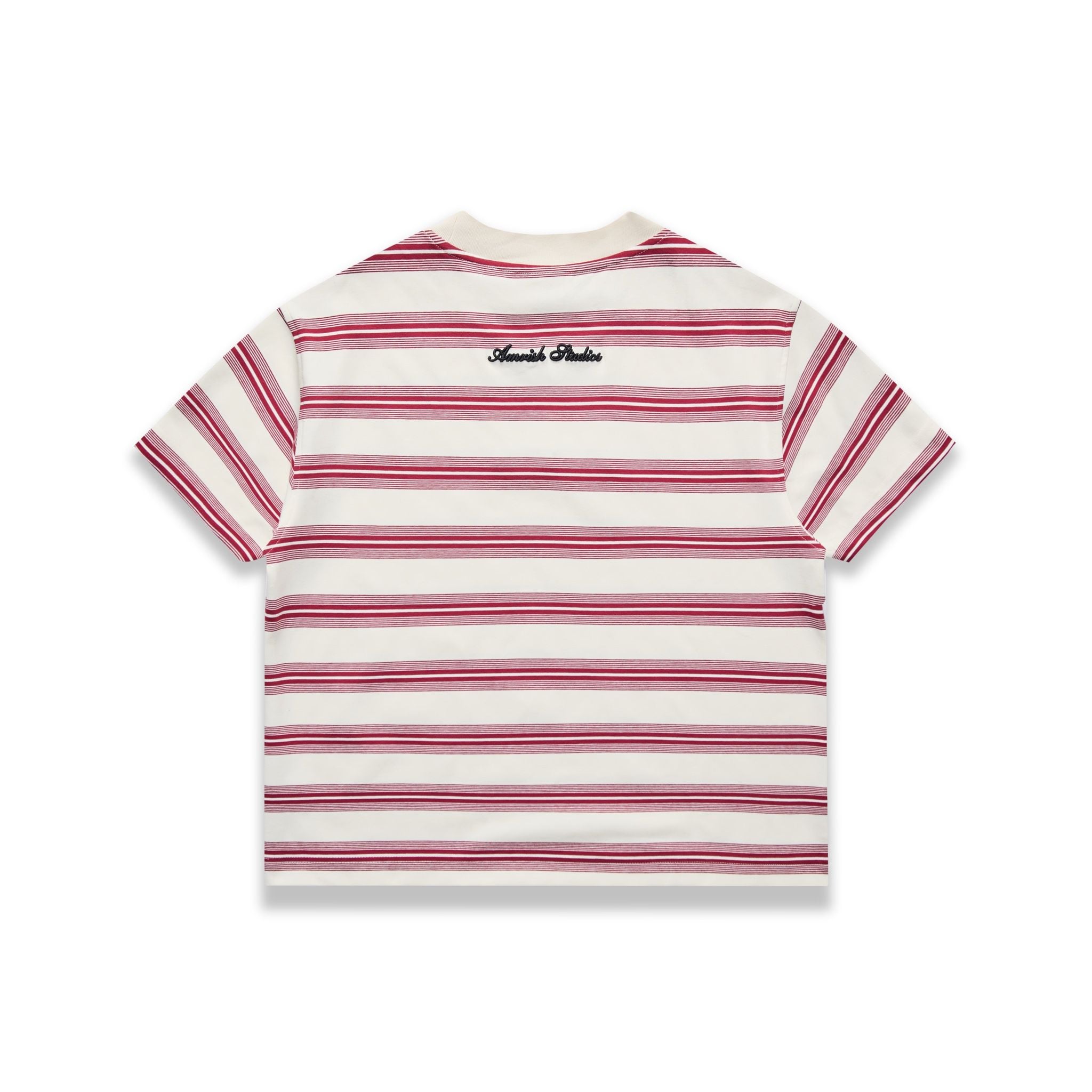  BASIC STRIPED TSHIRT - RED 