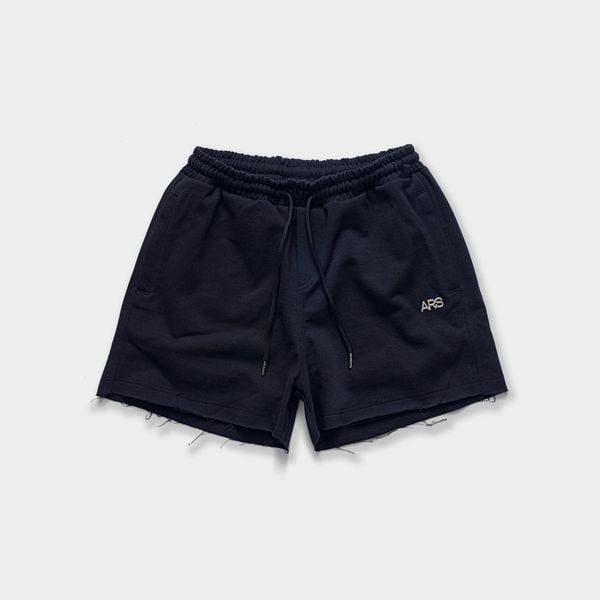  METAL LOGO SWEATSHORT - BLACK 
