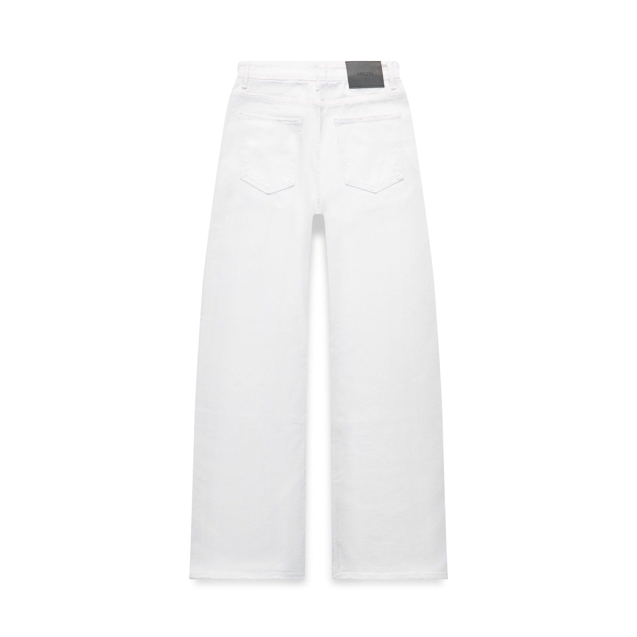  Straight Denim Baggy Jeans - Off White 
