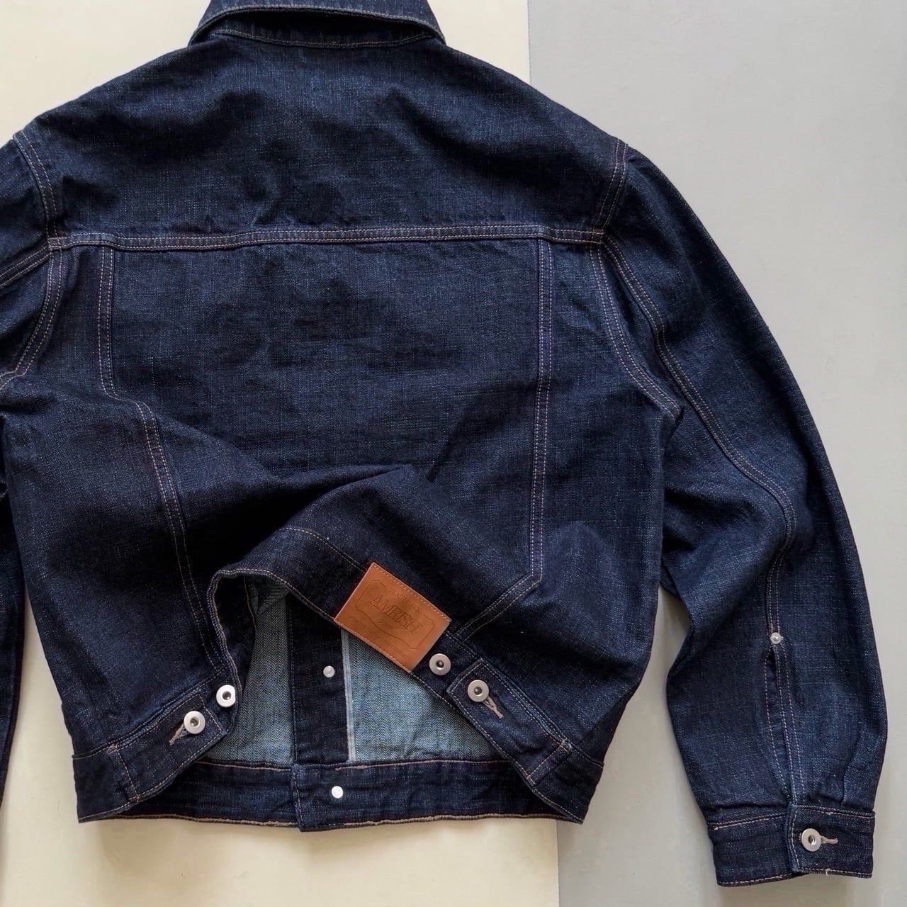  TRUCKER SELVEDGE DENIM JACKET - RAW BLUE 