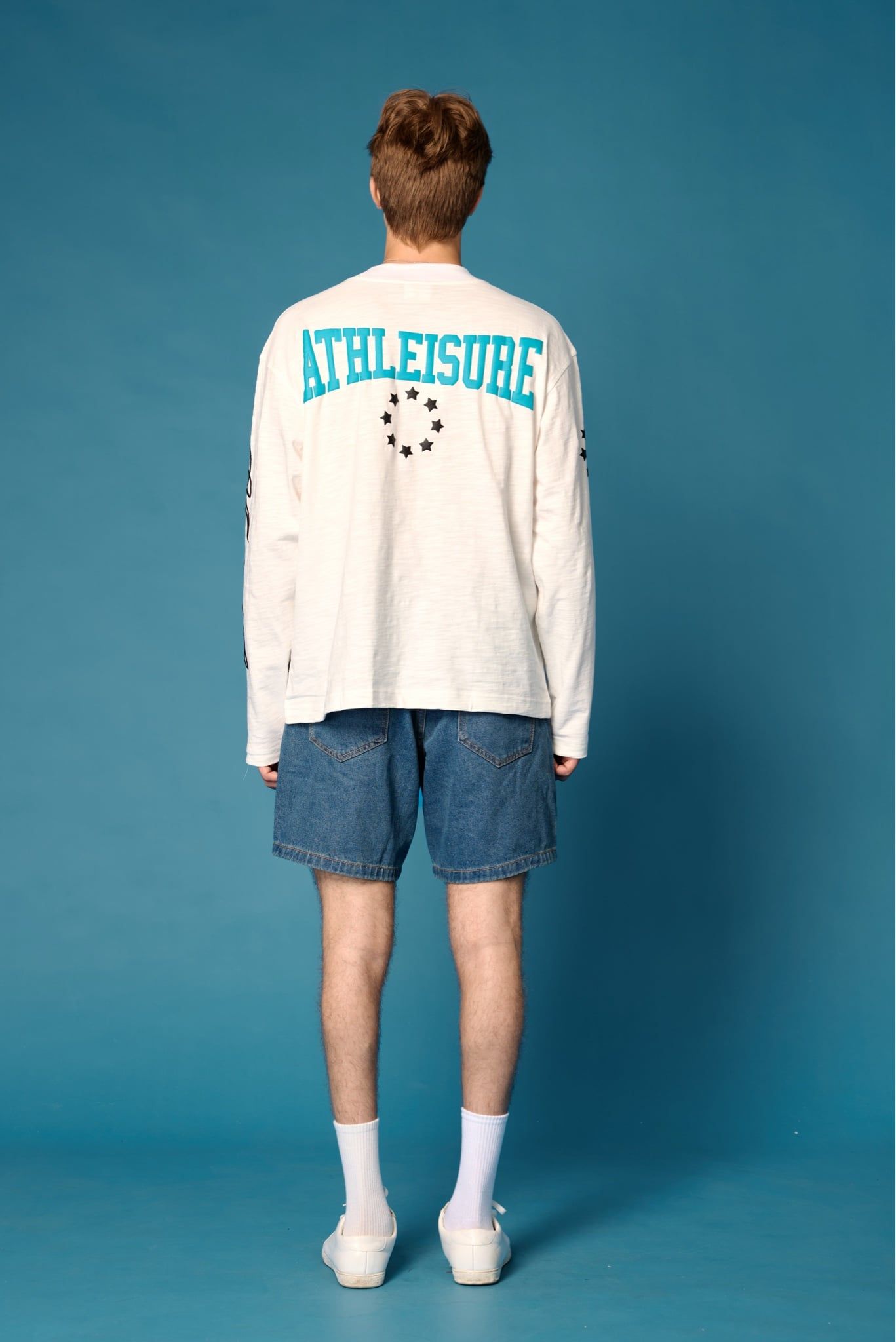  Wide Leg Denim Shorts - Basic Blue 