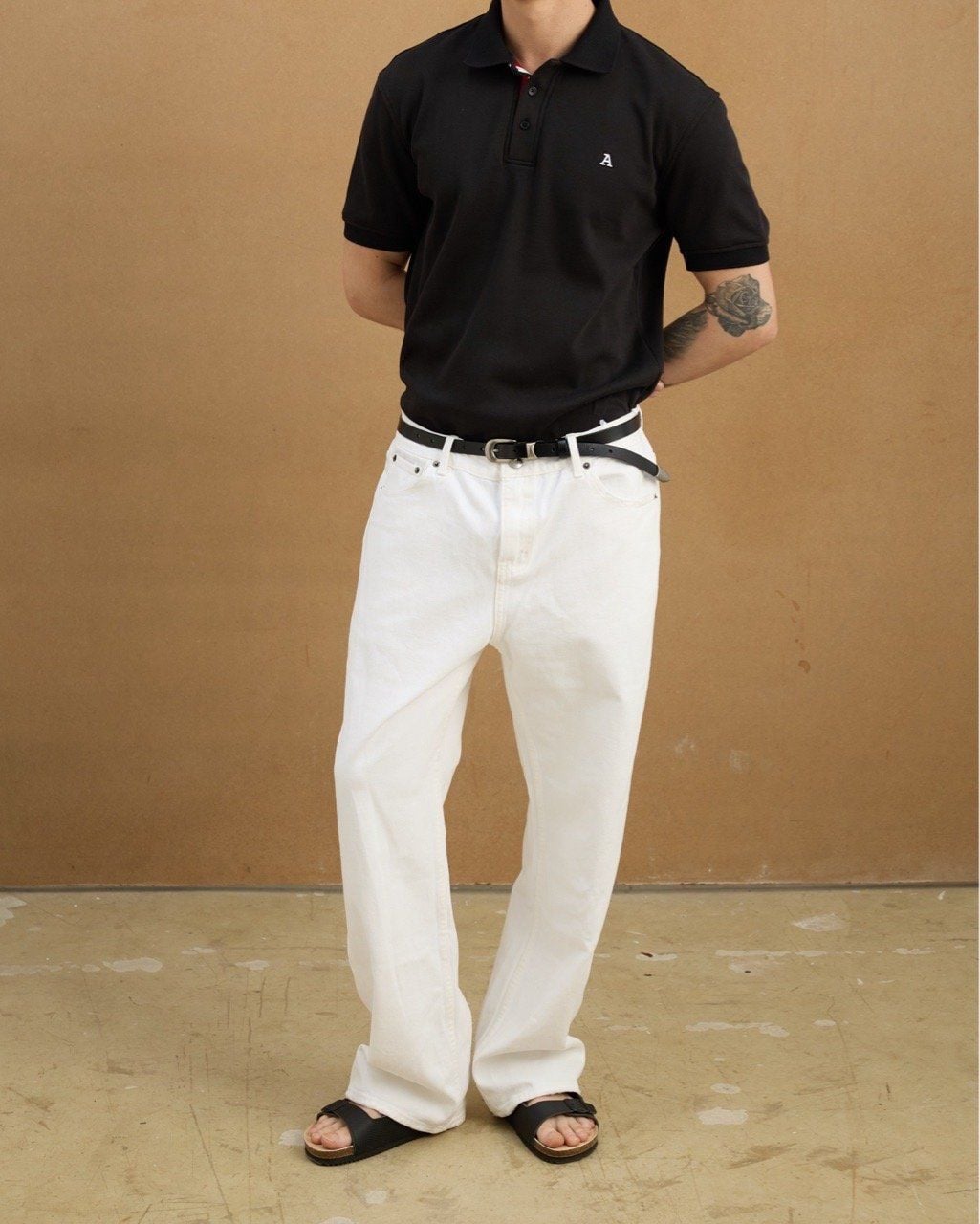  LUX CLASSIC POLO SHIRT - BLACK 