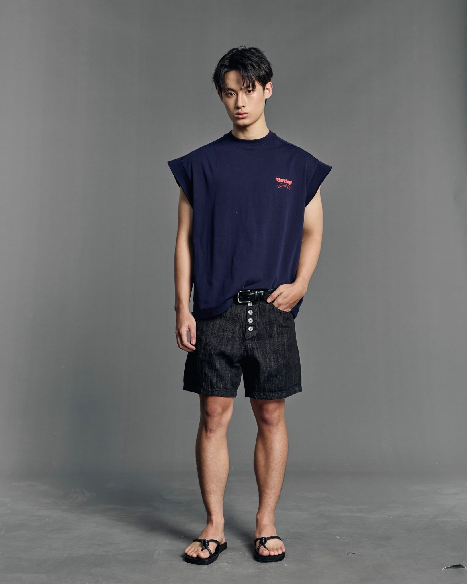  HERITAGE BOXY TANKTOP - NAVY 