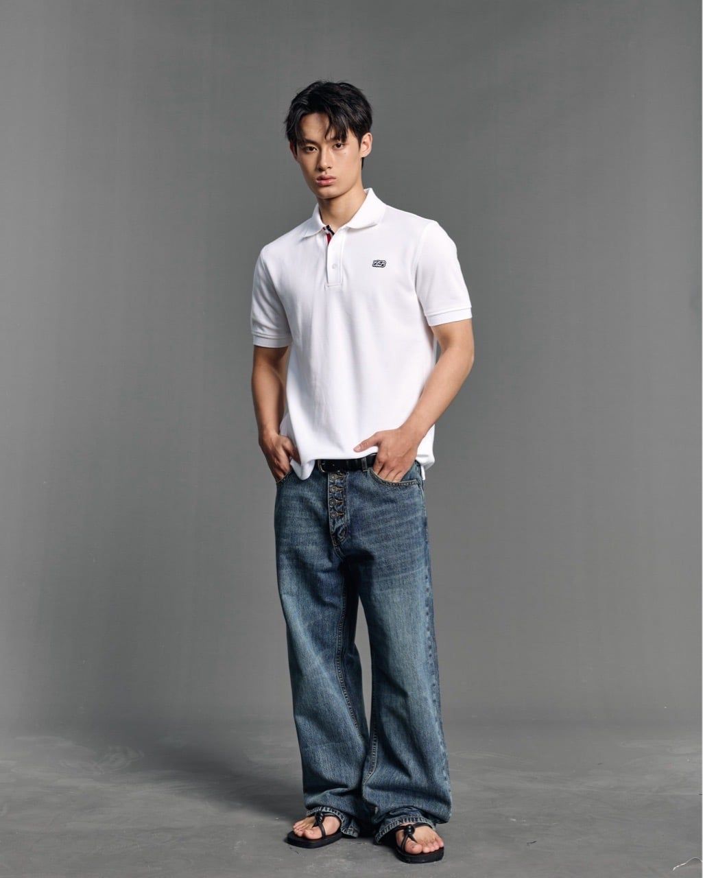  LUX CLASSIC POLO SHIRT - WHITE 