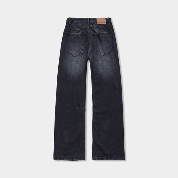  STRAIGHT DENIM BAGGY JEANS - CORE BLACK 