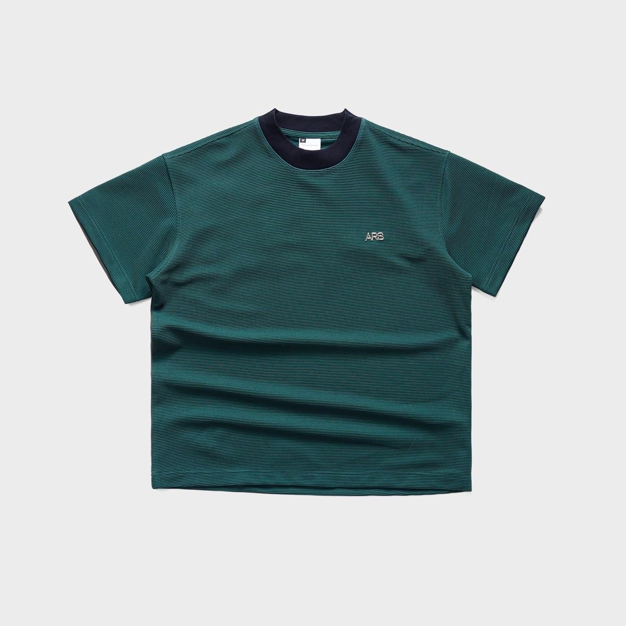  ATHLEISURE 02 RIBBED TSHIRT - GREEN 