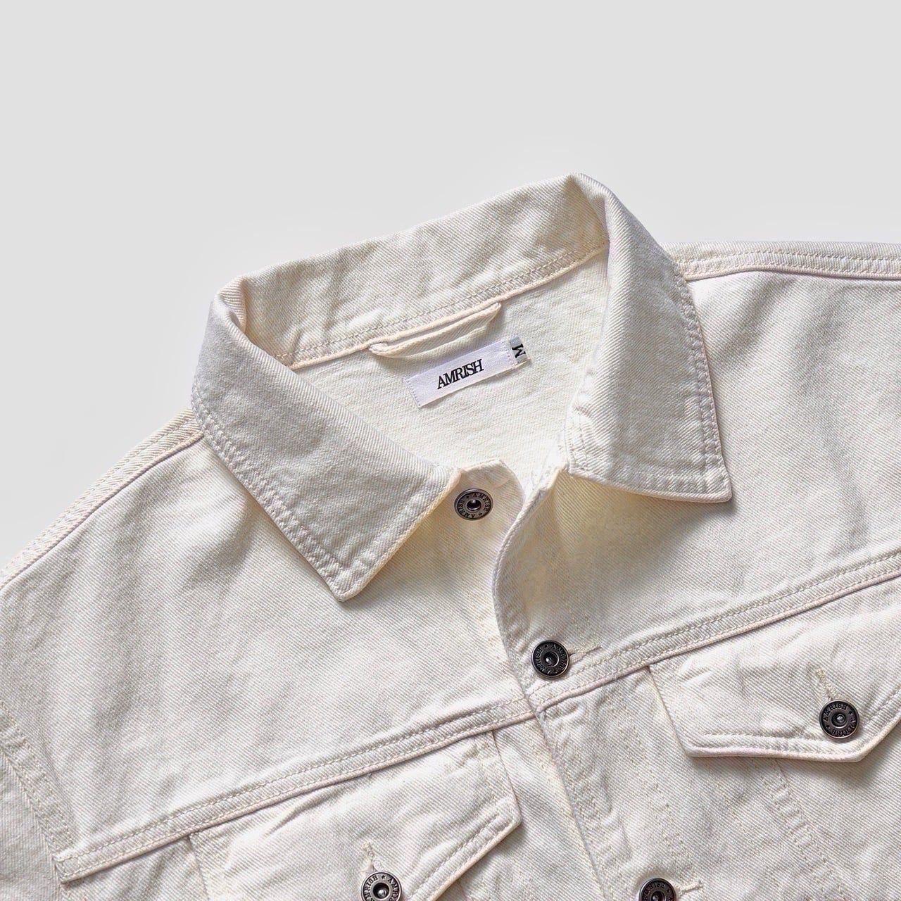  TRUCKER DENIM JACKET - OFF WHITE 