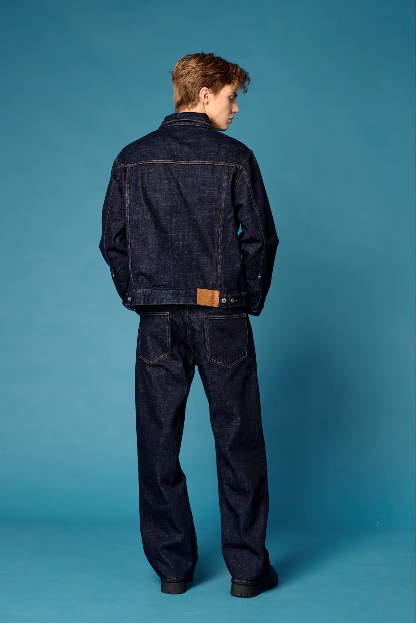  TRUCKER SELVEDGE DENIM JACKET - RAW BLUE 