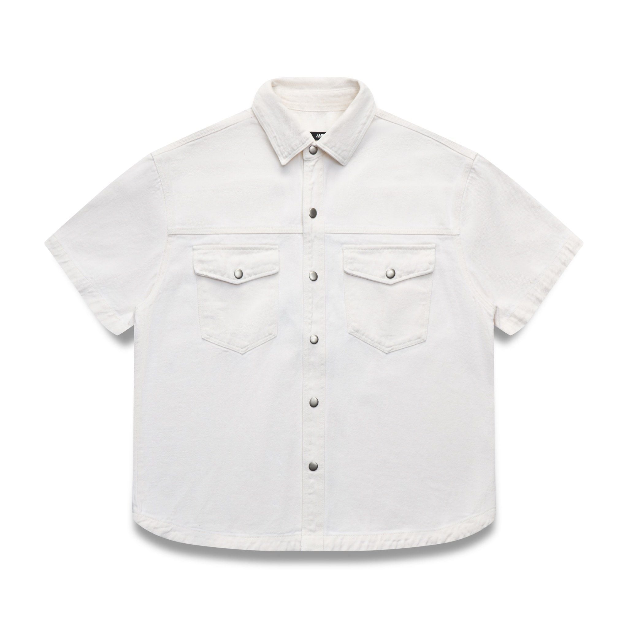  TRUCKER DENIM SS SHIRT - OFF WHITE 