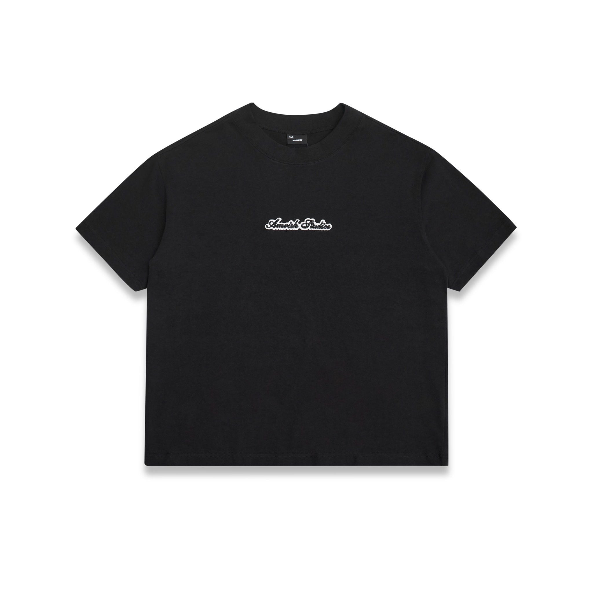  BASIC EMBROIDERY TSHIRT - BLACK 