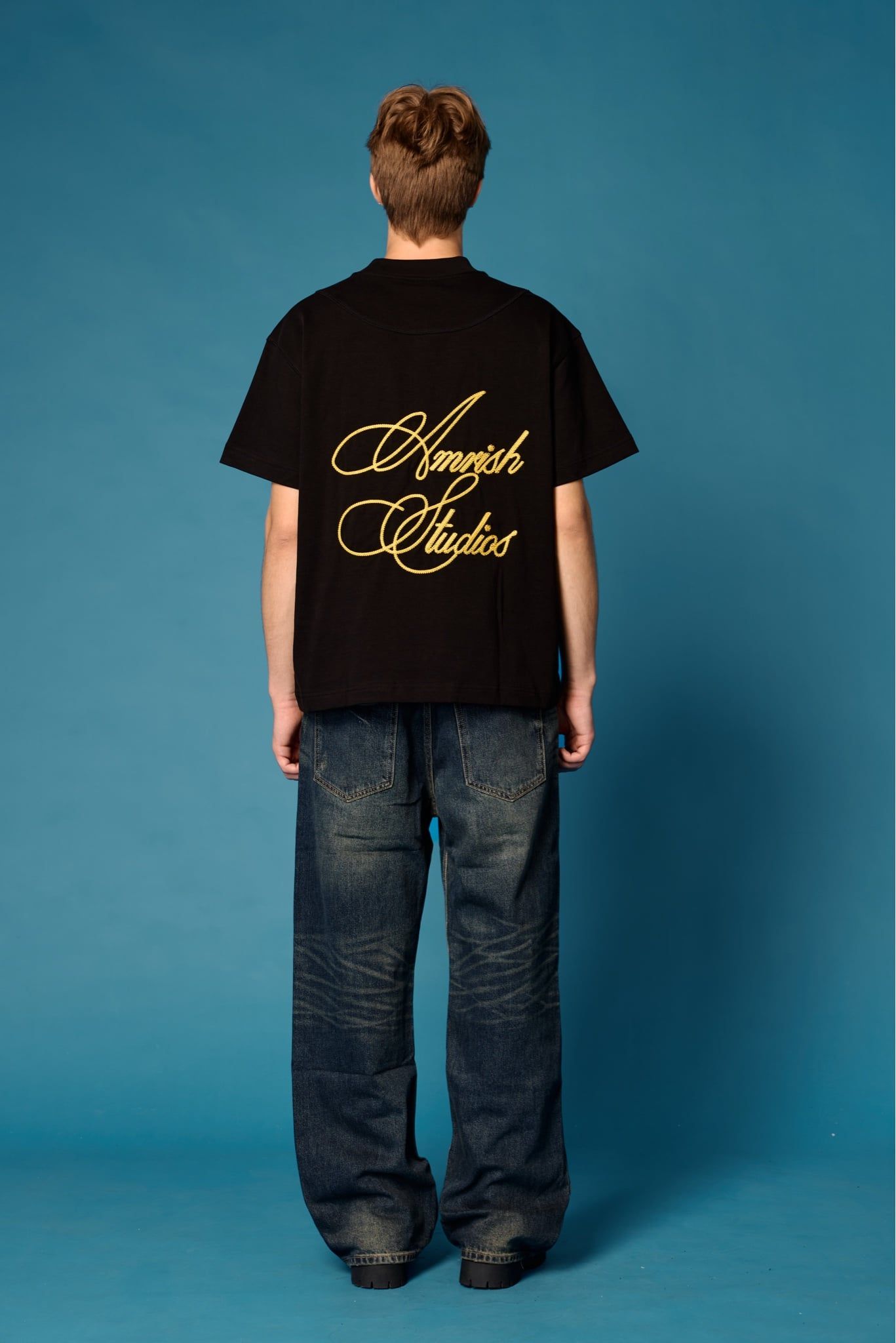  Straight Denim Baggy Jeans - Dusk Blue 