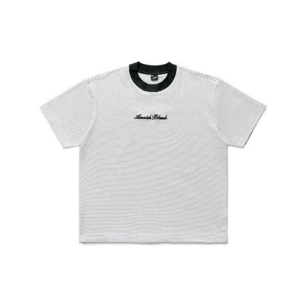  BLANK MINI STRIPED TSHIRT - WHITE 