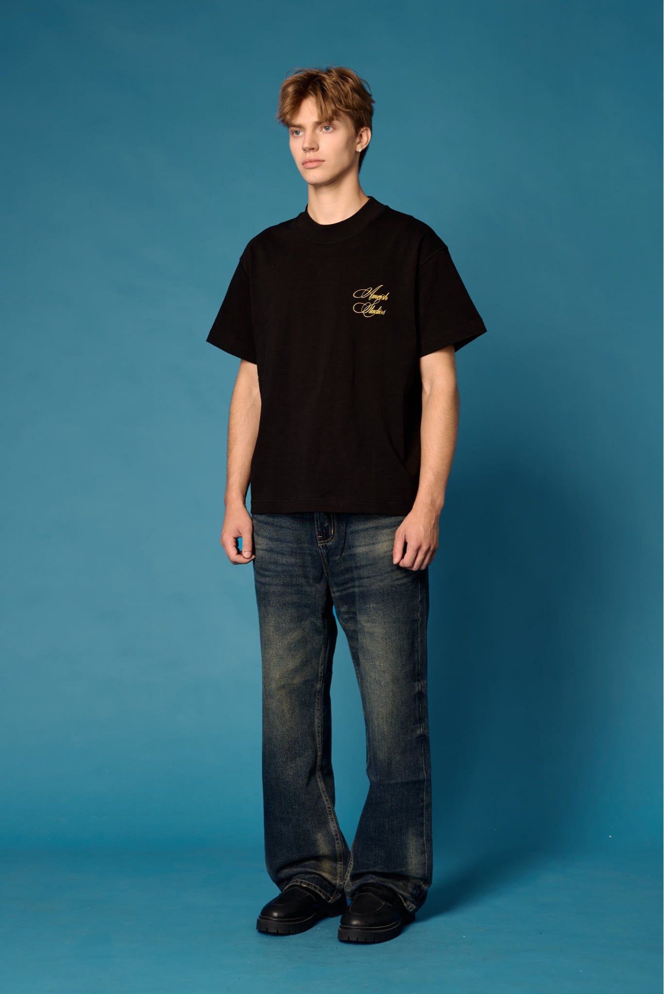  Straight Denim Baggy Jeans - Dusk Blue 