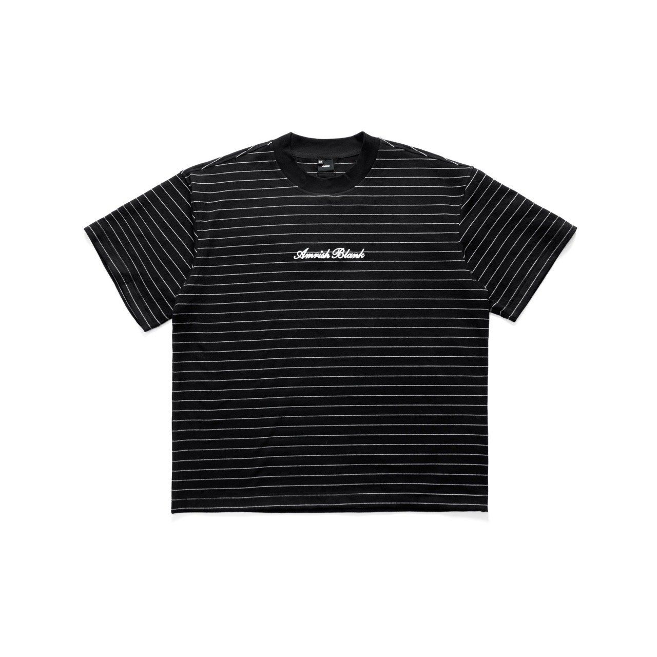  BLANK MINI STRIPED TSHIRT - BLACK 