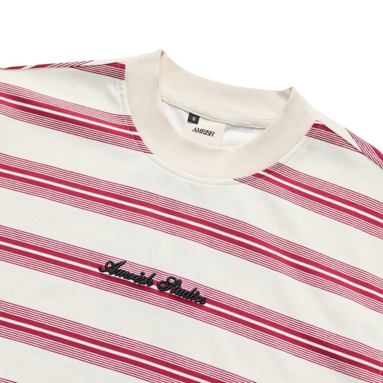  BASIC STRIPED TSHIRT - RED 