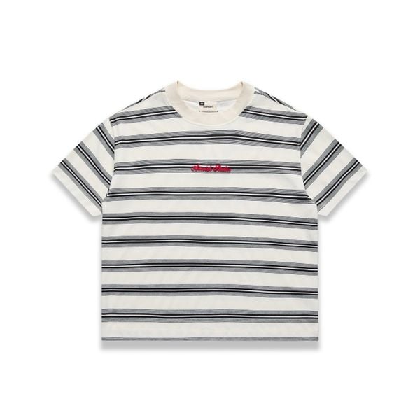  BASIC STRIPED TSHIRT - BLACK 