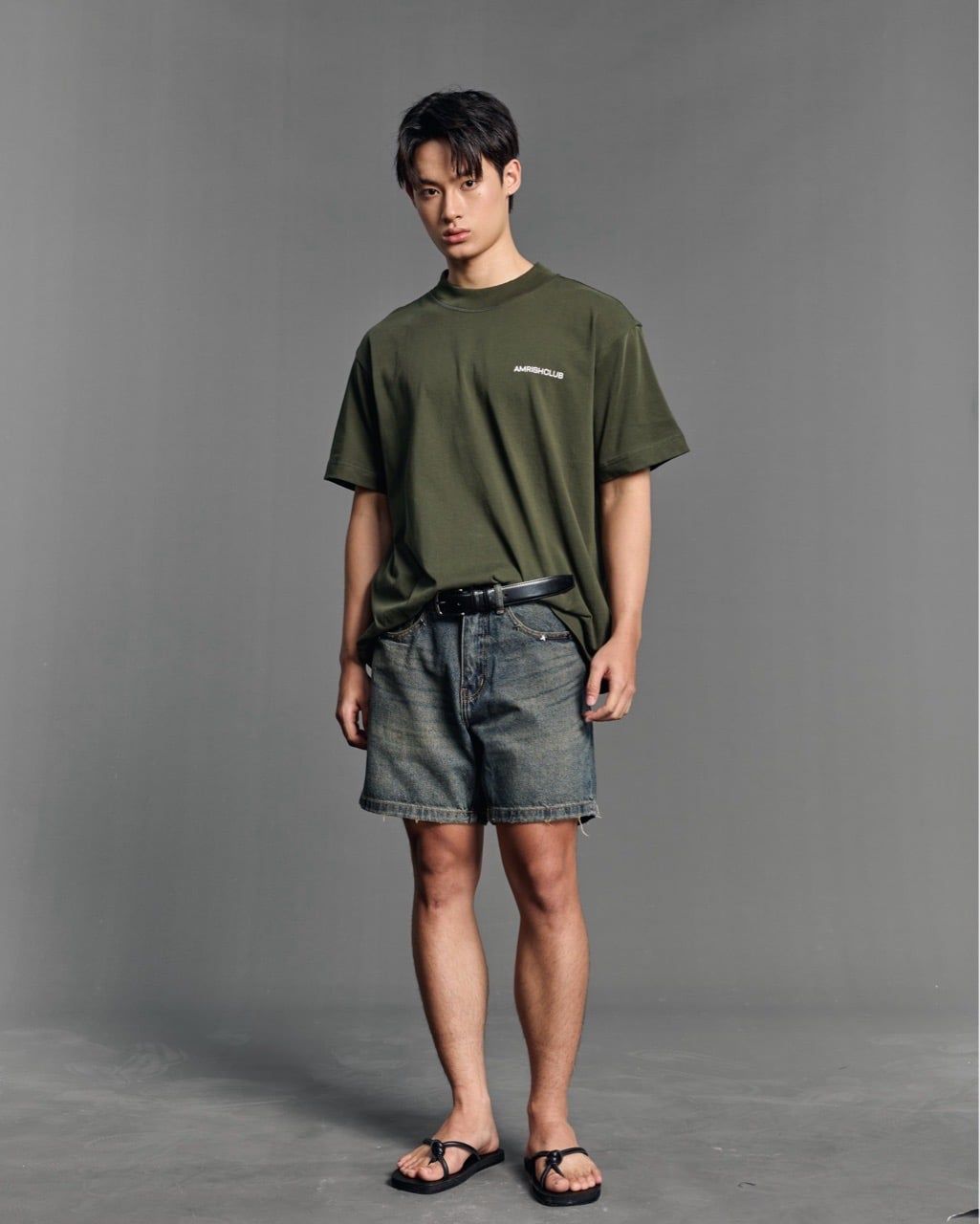 STAR WIDE LEG DENIM SHORTS - DUSK BLUE 