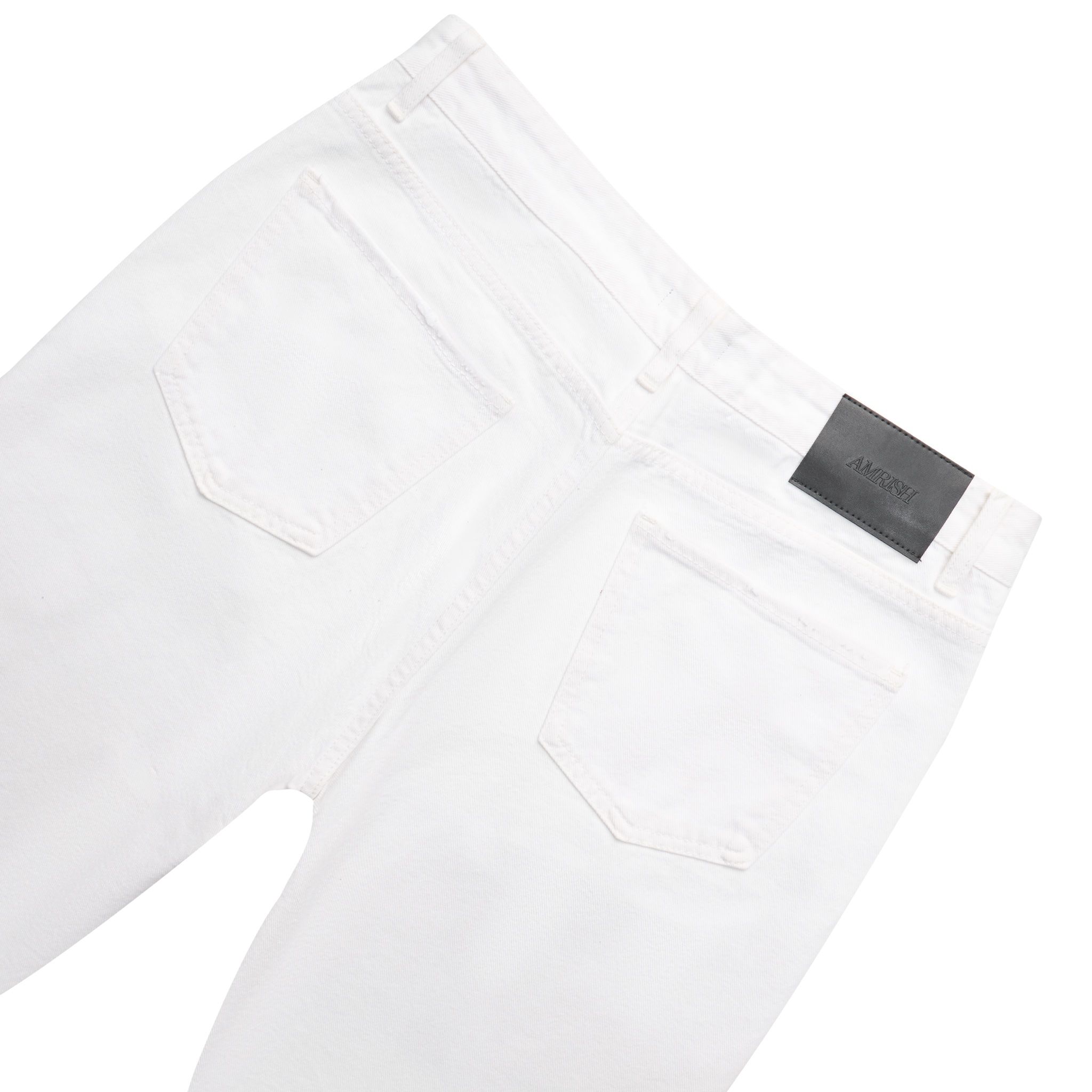  Straight Denim Baggy Jeans - Off White 