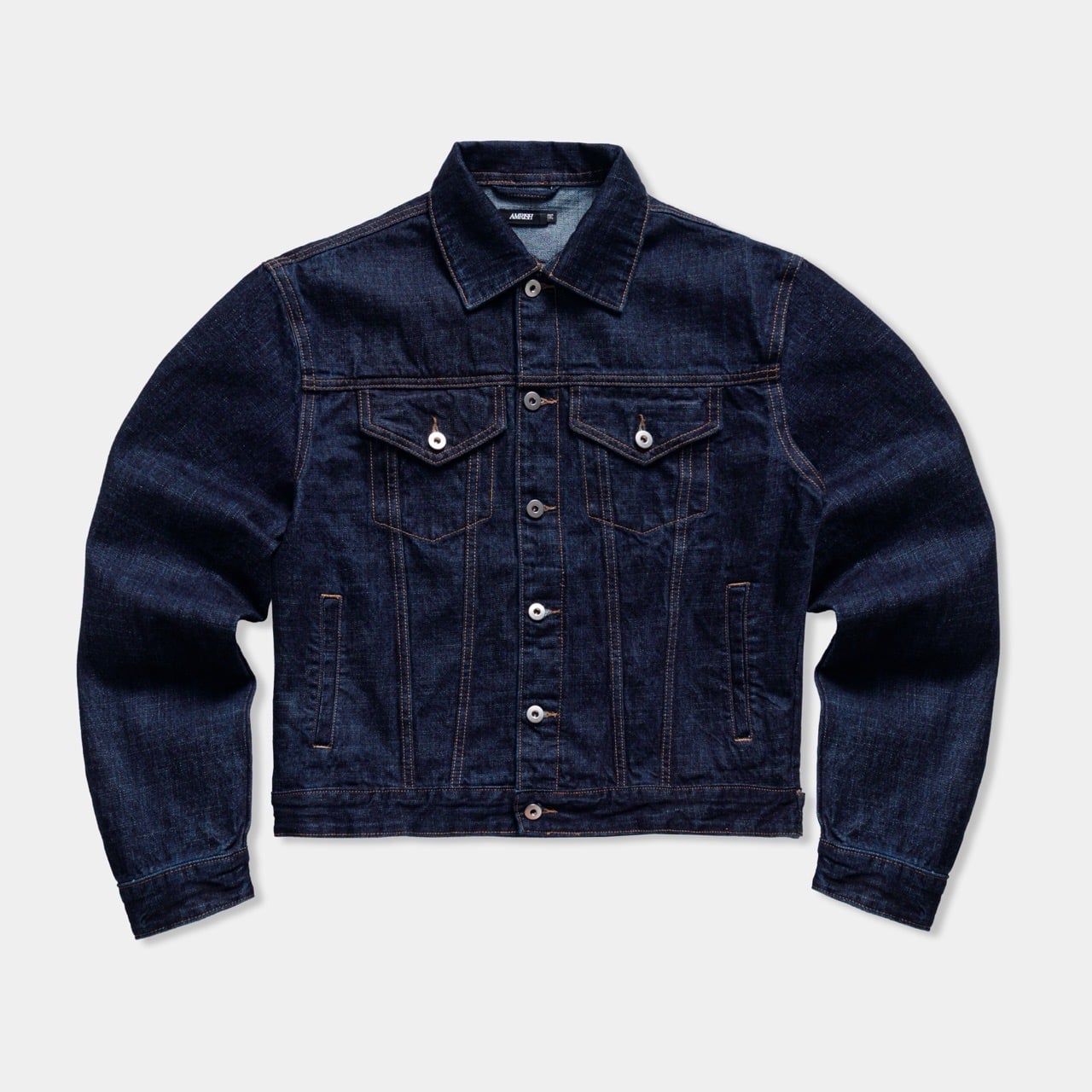  TRUCKER SELVEDGE DENIM JACKET - RAW BLUE 