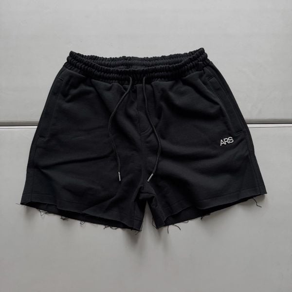  METAL LOGO SWEATSHORT - BLACK 