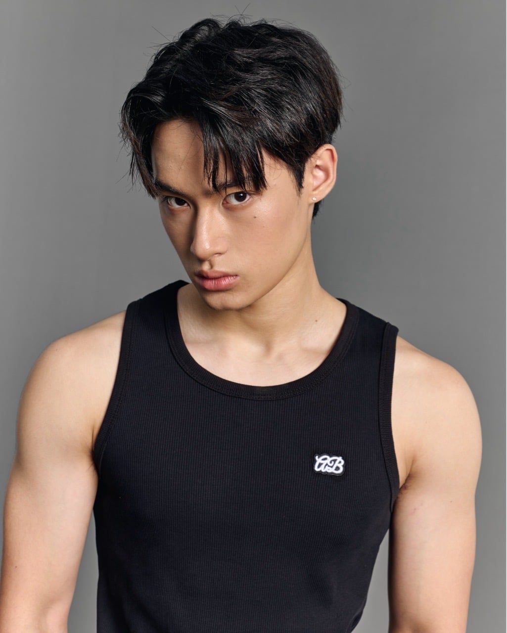  AB SYMBOL BASIC TANKTOP - BLACK 
