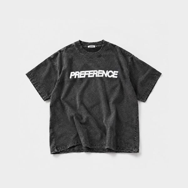 PREFERENCE WASHED TSHIRT - BLACK 