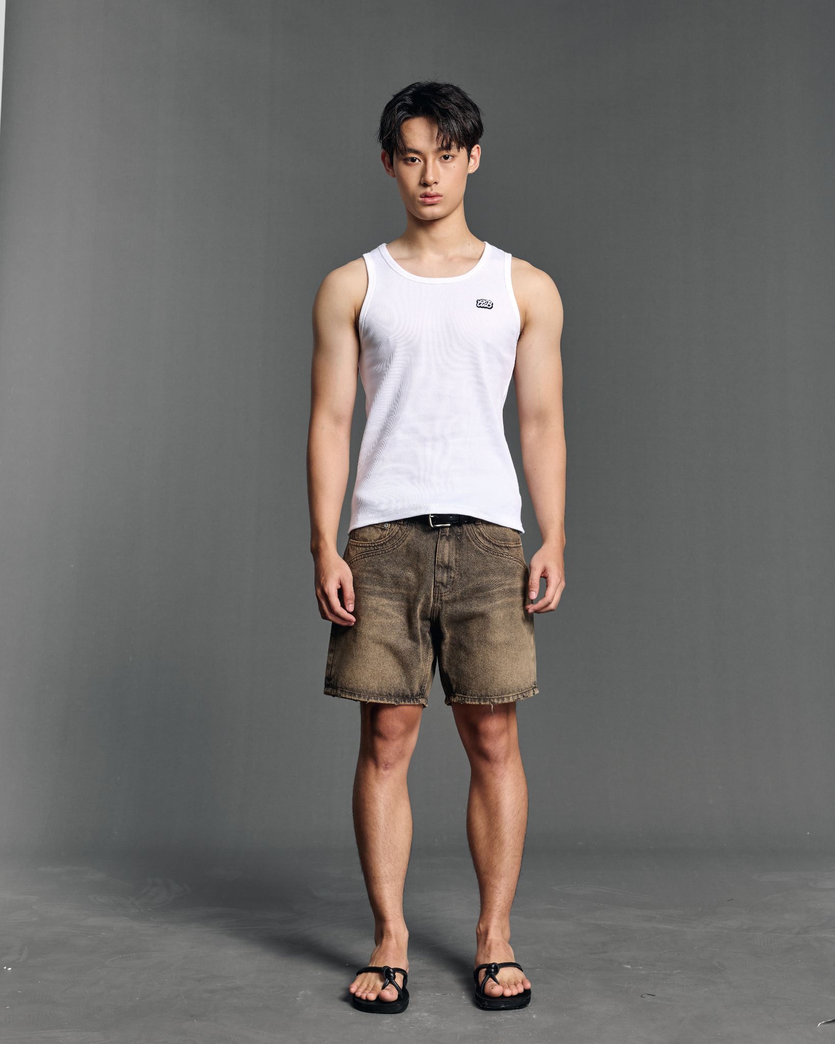  AB SYMBOL BASIC TANKTOP - WHITE 