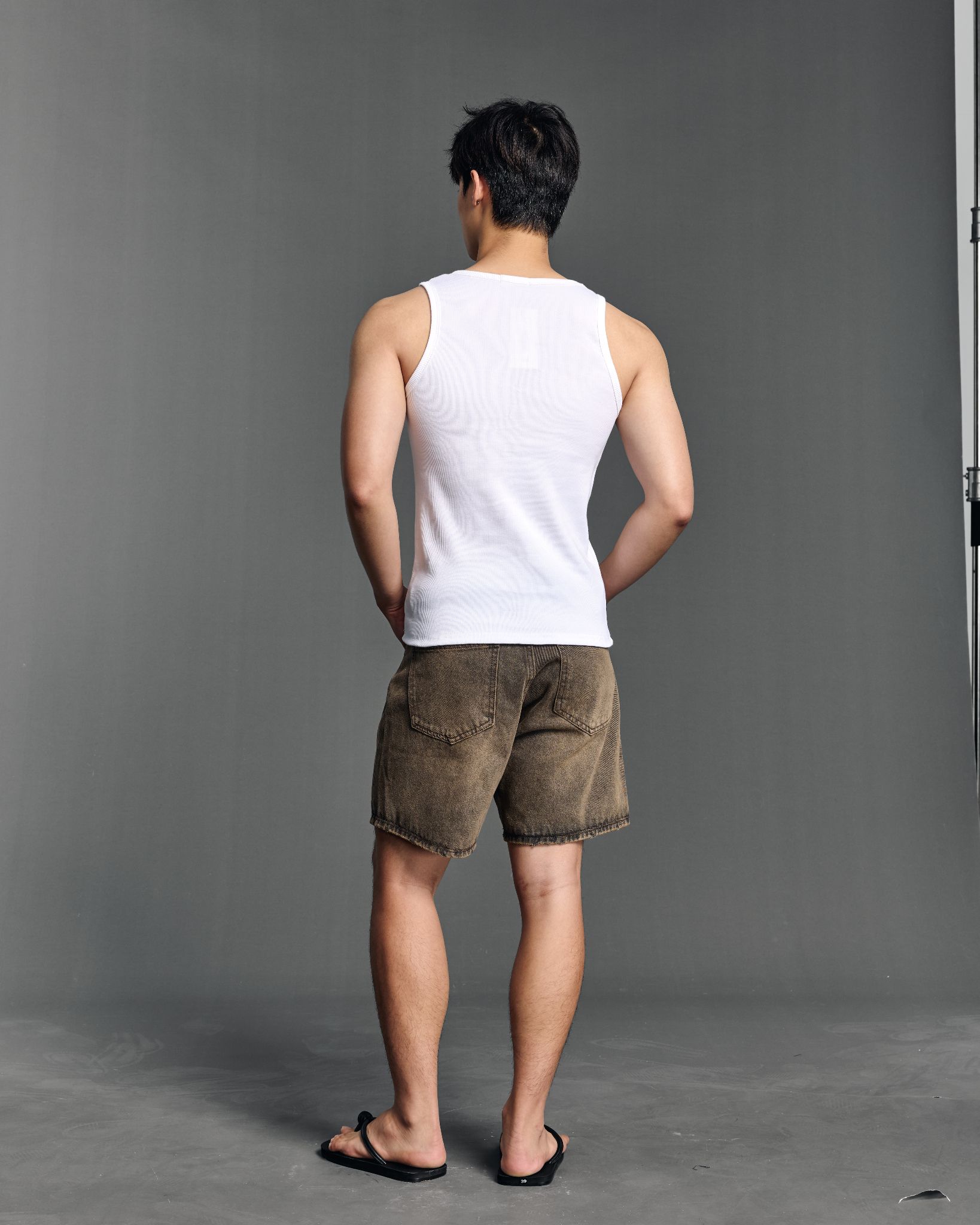  AB SYMBOL BASIC TANKTOP - WHITE 