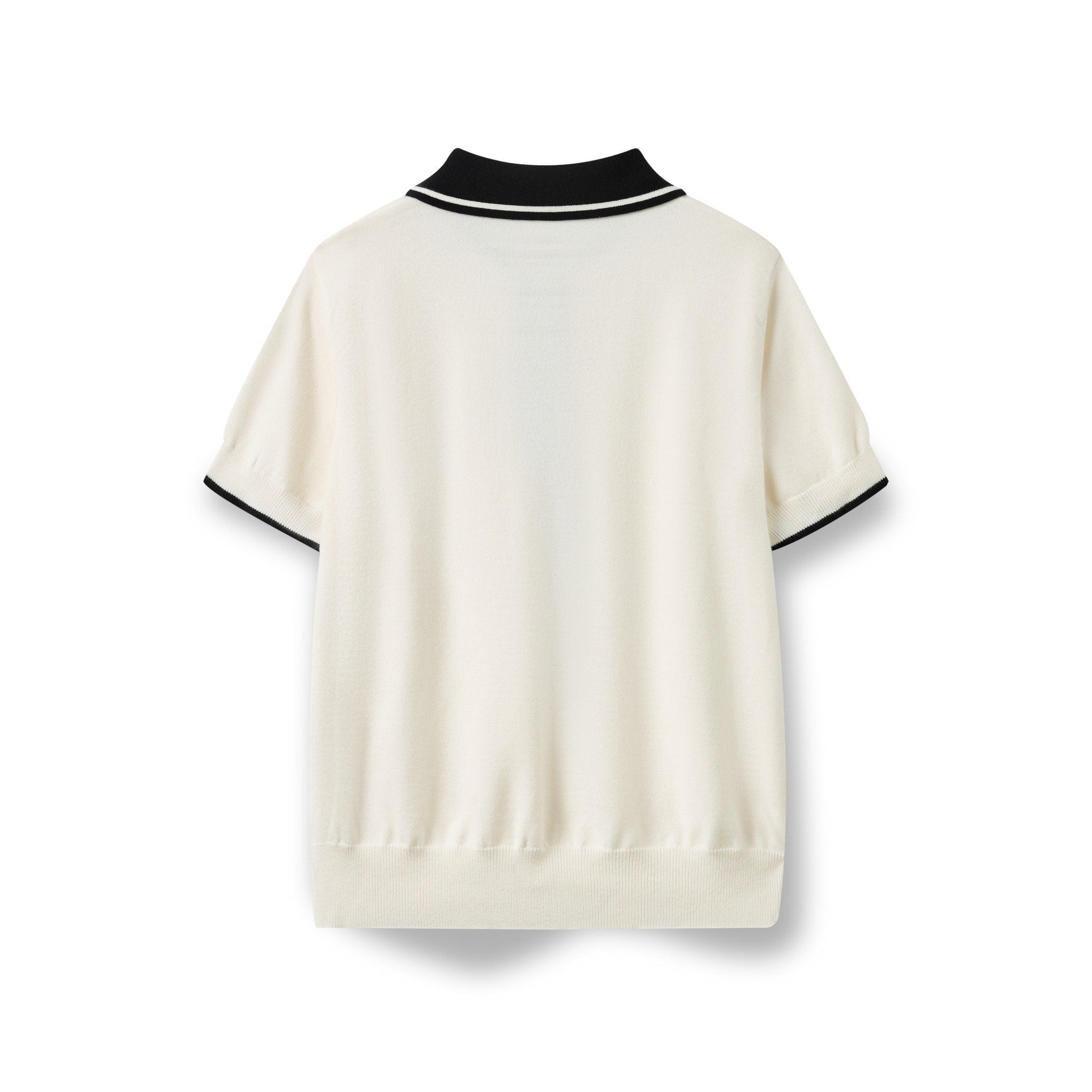  AS WOOL KNIT POLO SHIRT - PANDA 