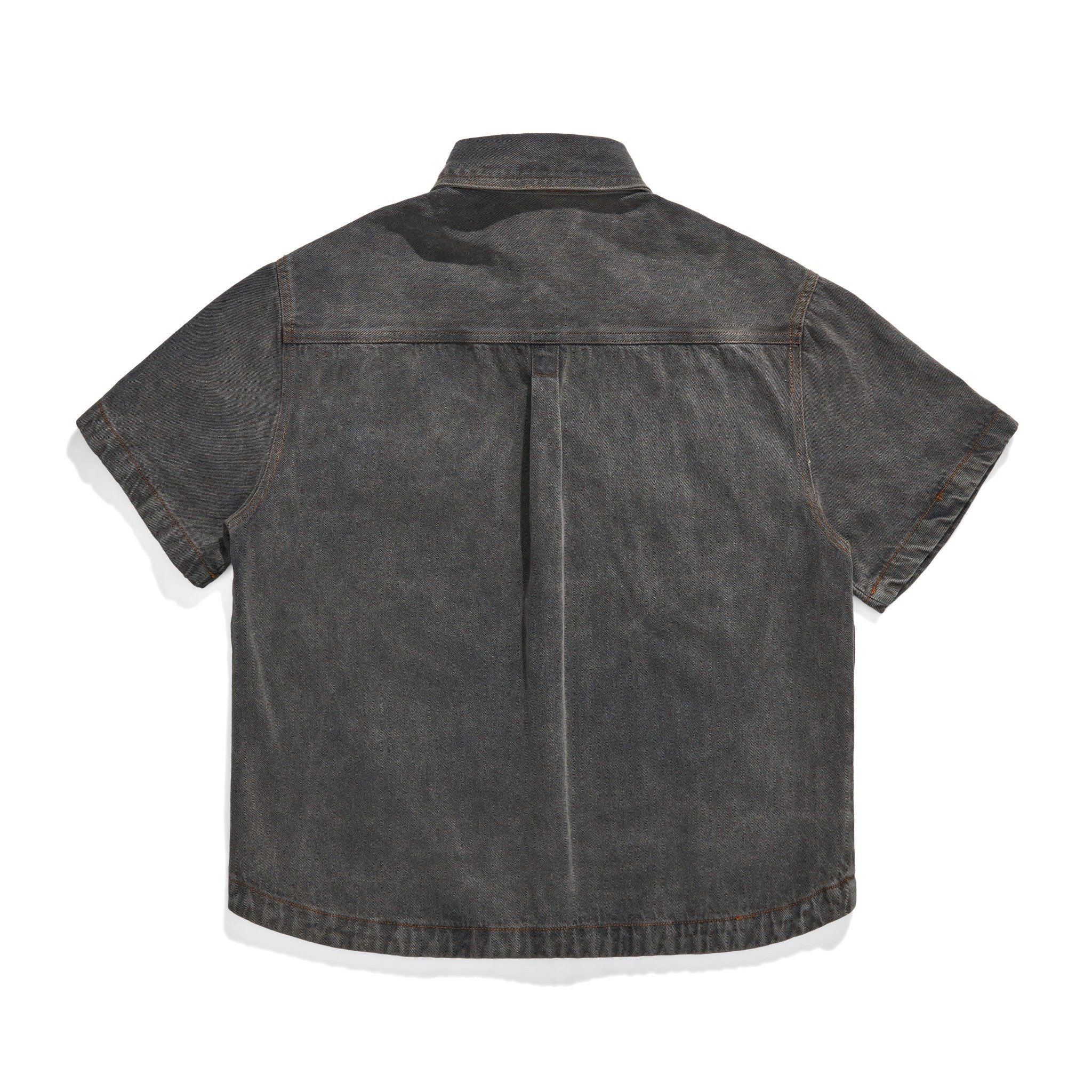  TRUCKER DENIM SS SHIRT - GREY 