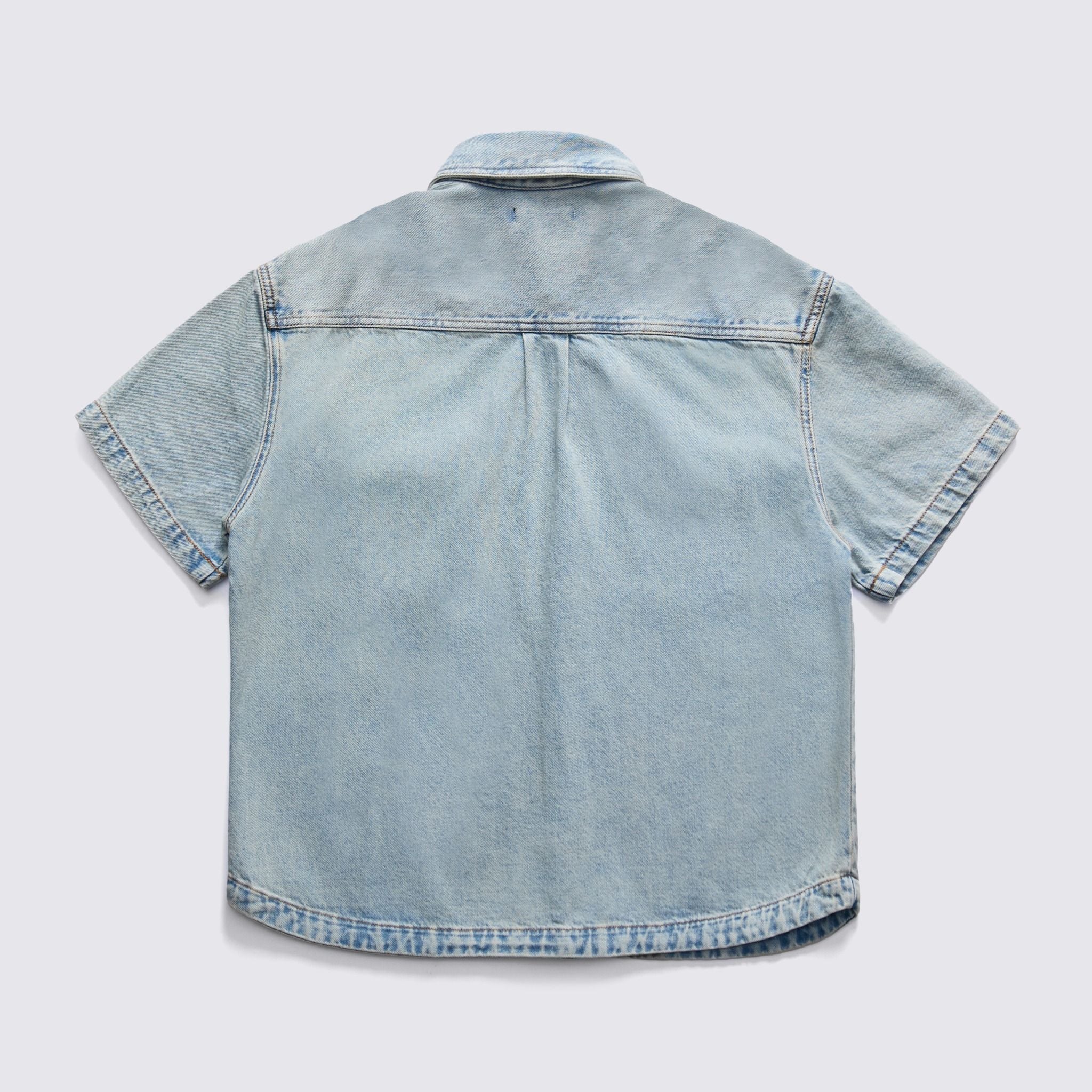 TRUCKER DENIM SS SHIRT - RETRO BLUE 