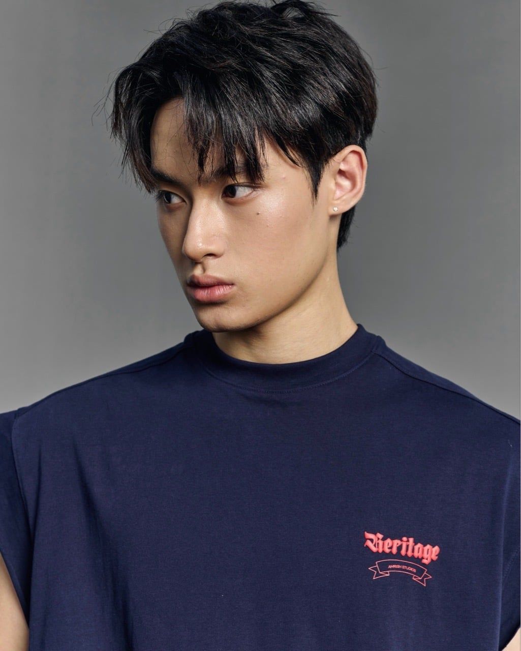  HERITAGE BOXY TANKTOP - NAVY 