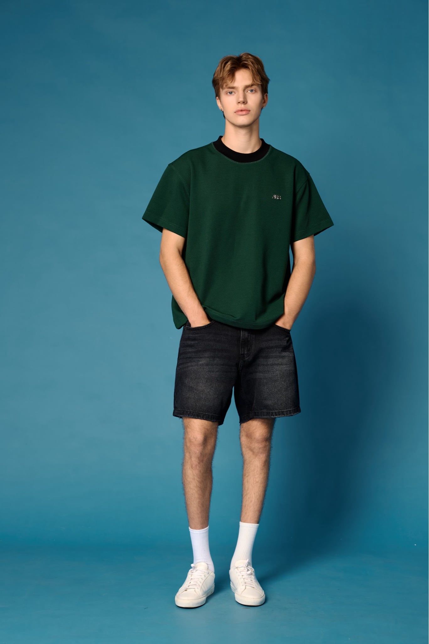  ATHLEISURE 02 RIBBED TSHIRT - GREEN 