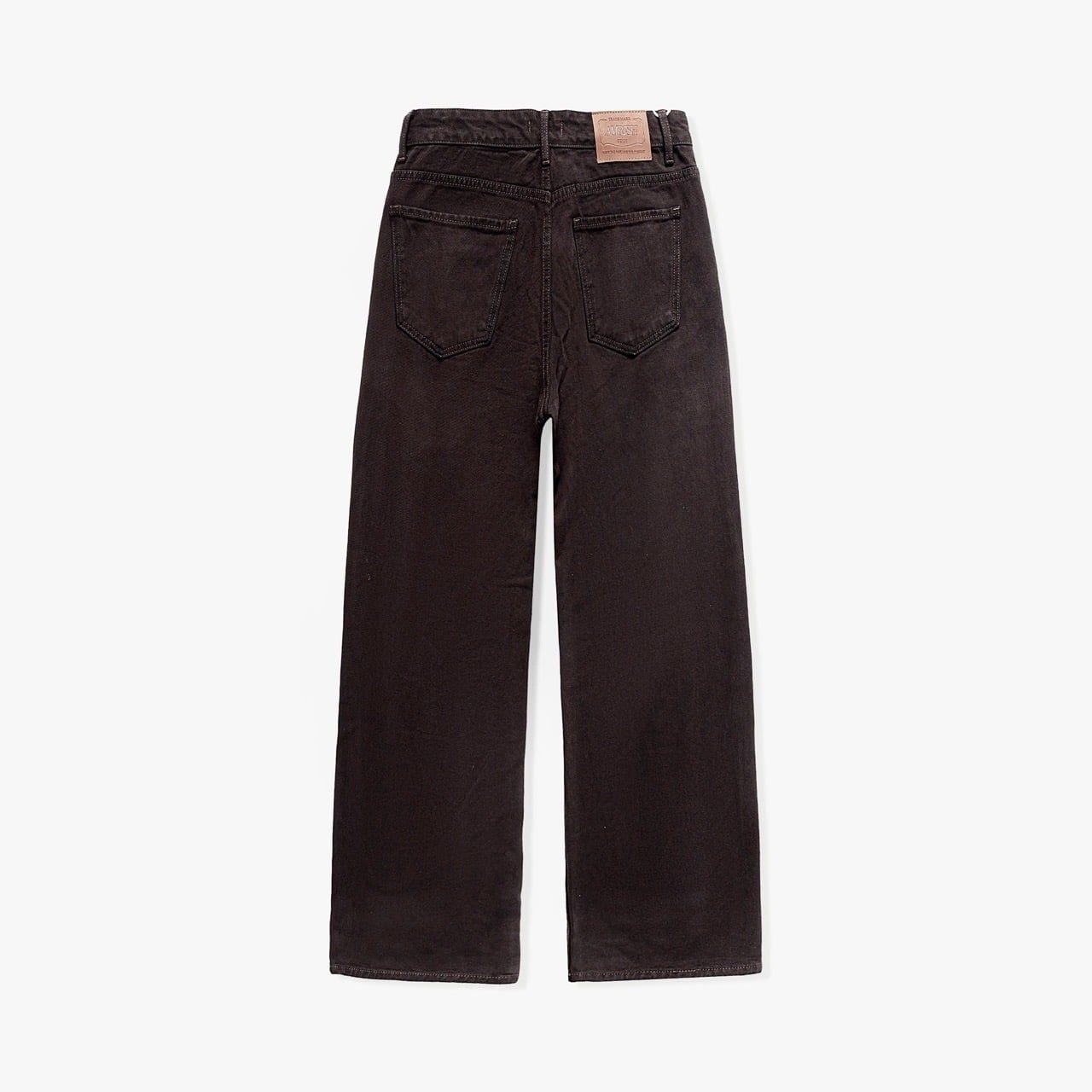  Straight Denim Baggy Jeans - Dark Choco 