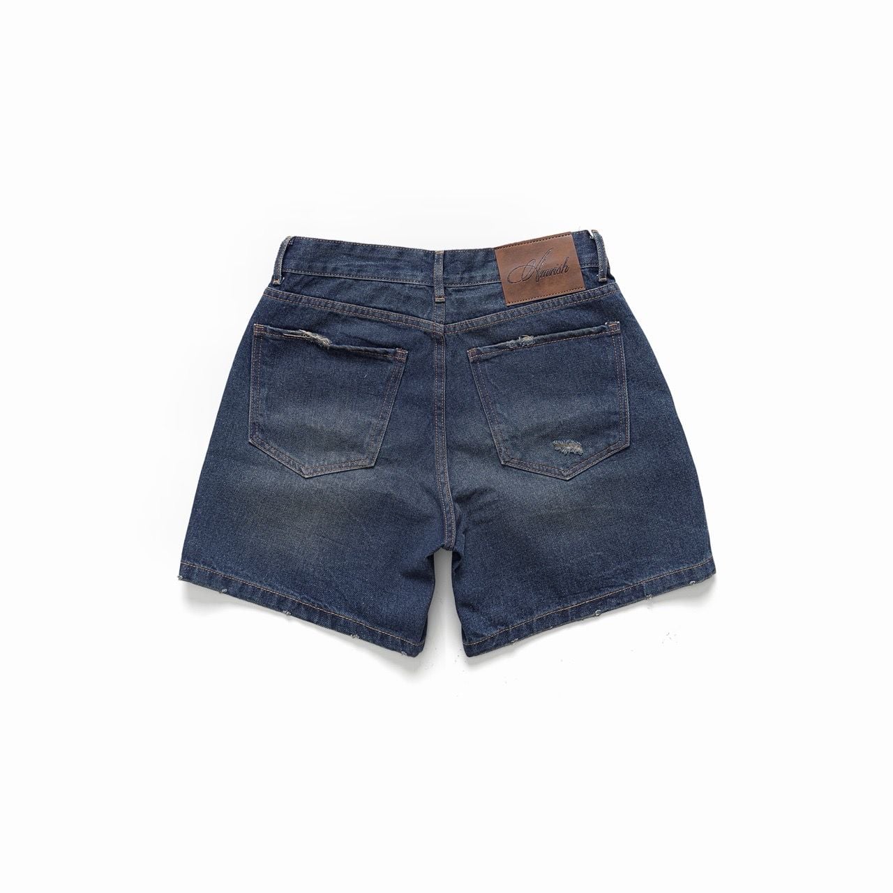  Wide Leg Denim Shorts - Tornado Blue 