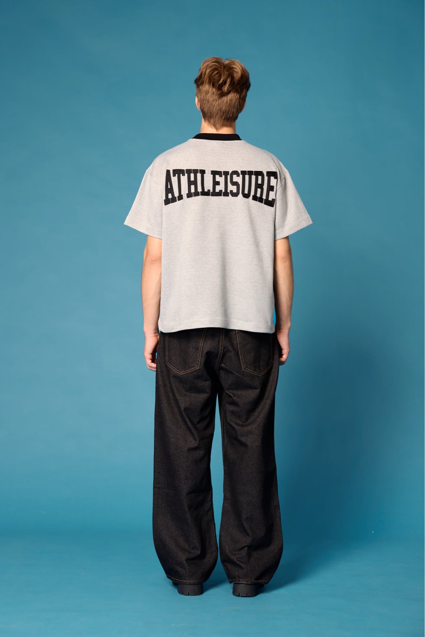  ATHLEISURE 02 RIBBED TSHIRT - GREY 