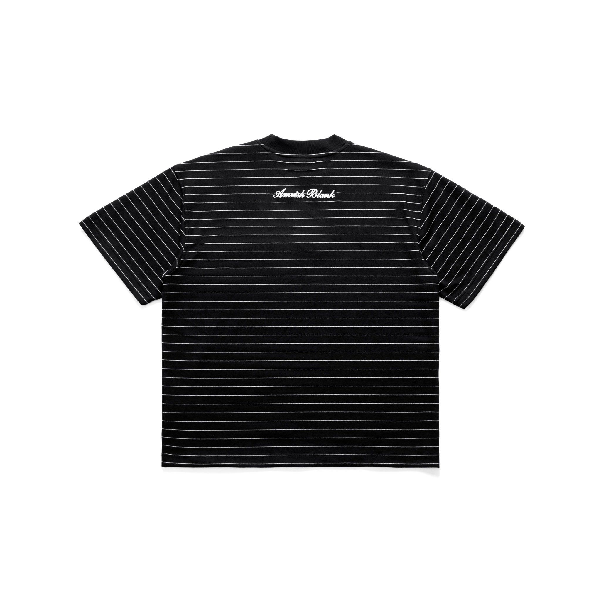  BLANK MINI STRIPED TSHIRT - BLACK 