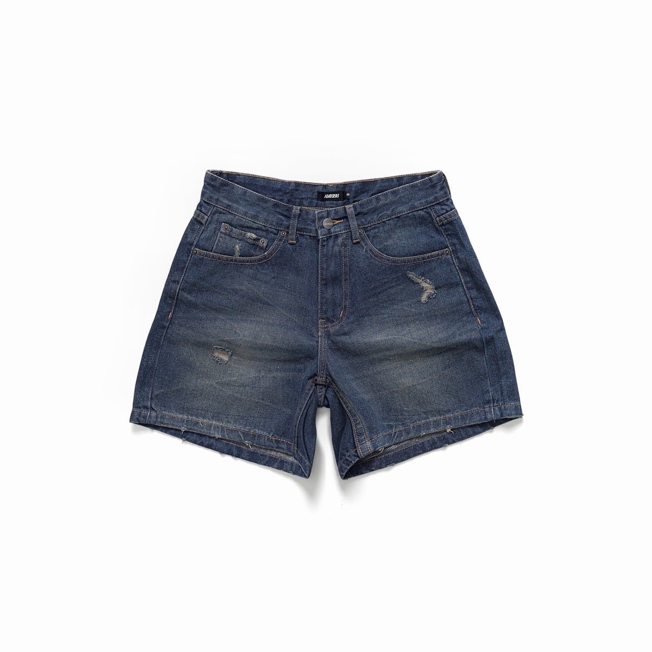  Wide Leg Denim Shorts - Tornado Blue 