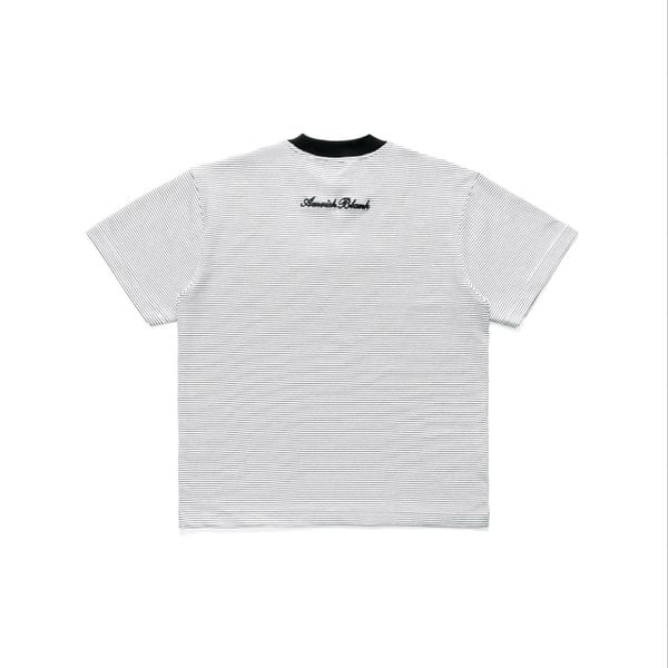  BLANK MINI STRIPED TSHIRT - WHITE 